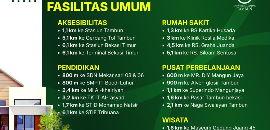 Townhouse Madani Tambun Bekasi